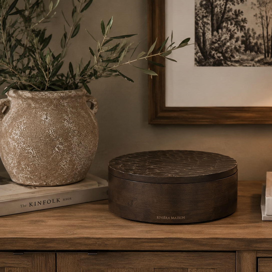 Riviera Maison Banu Storage Box Round M