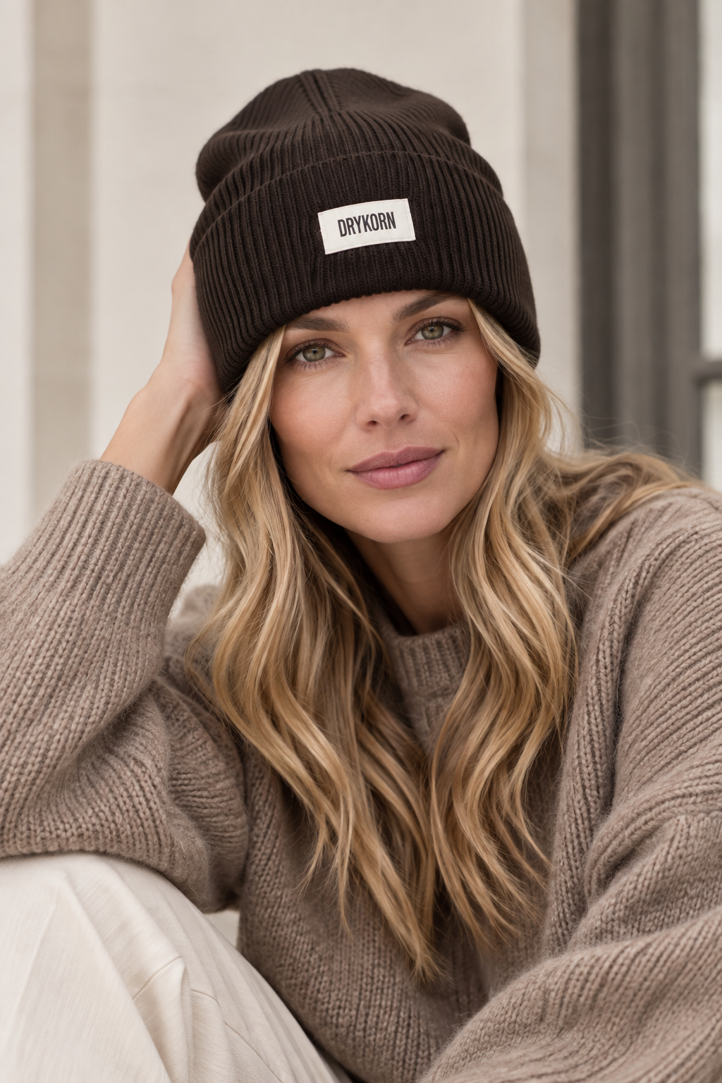 Drykorn Mütze LOAH Braun