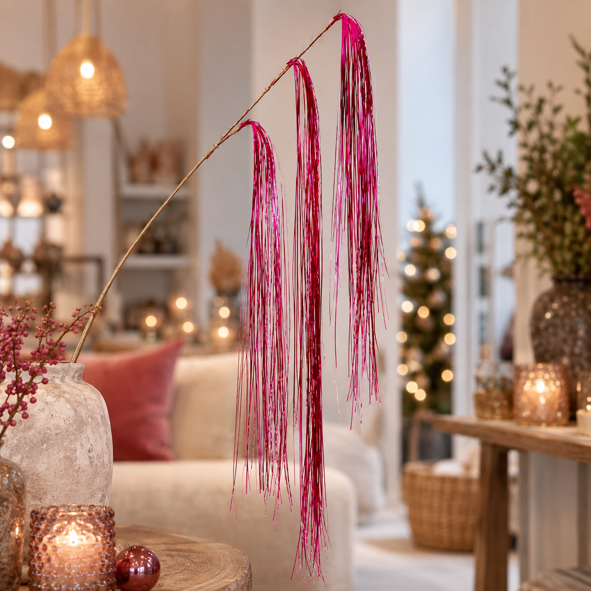 Lametta Hot Pink 140 cm