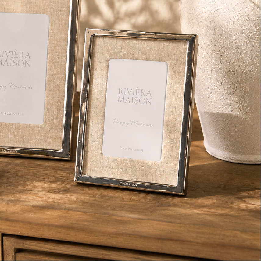 Silberner Bilderrahmen MEADOW PHOTOFRAME von Riviera Maison