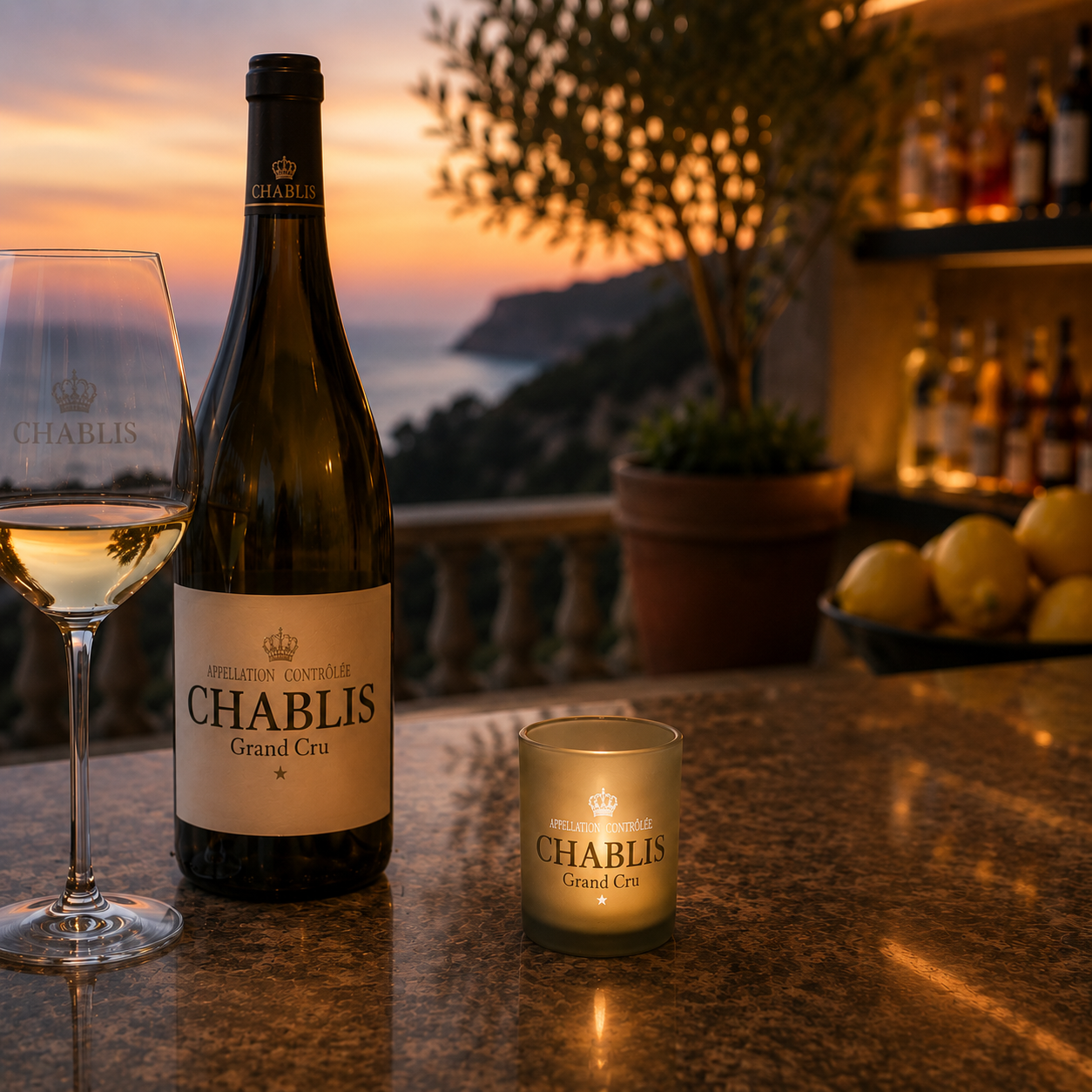 Teelicht CHABLIS