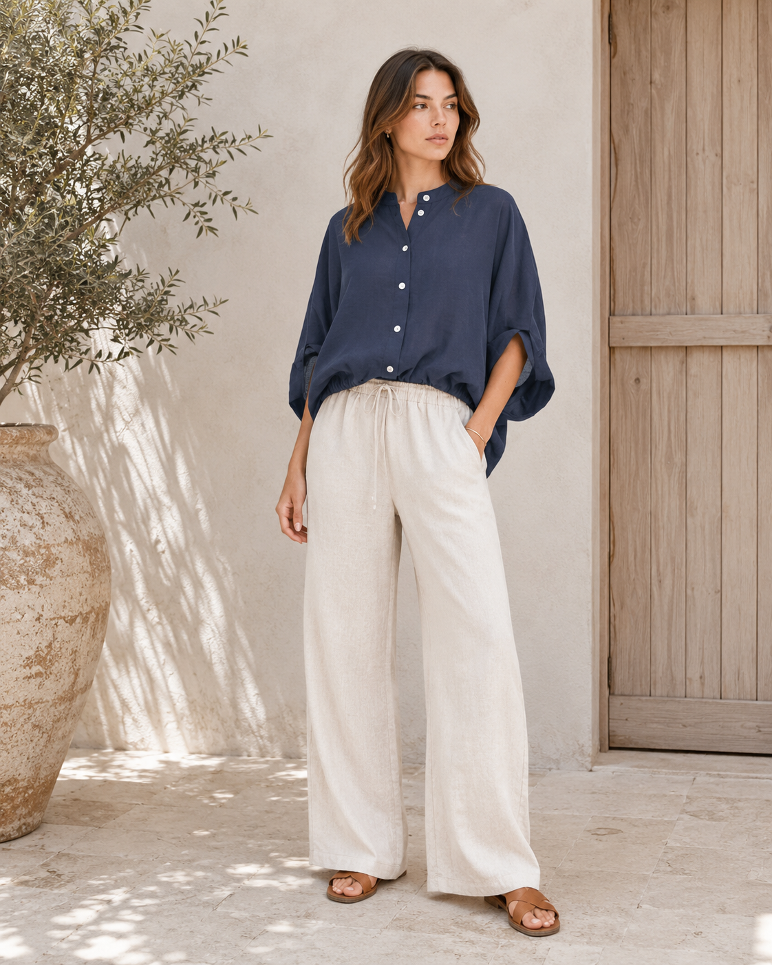 Bluse Dunkelblau