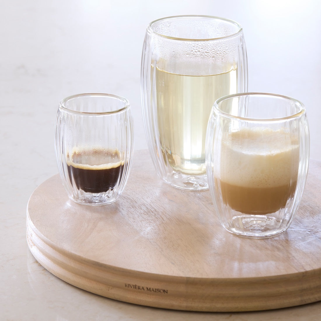 Riviera Maison Double Wall Espresso Glass aus doppelwandigem Glas für Espresso und Ristretto.