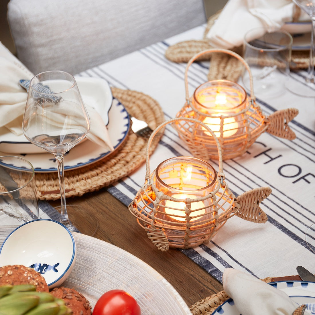 Riviera Maison Classic Fish Teelichthalter