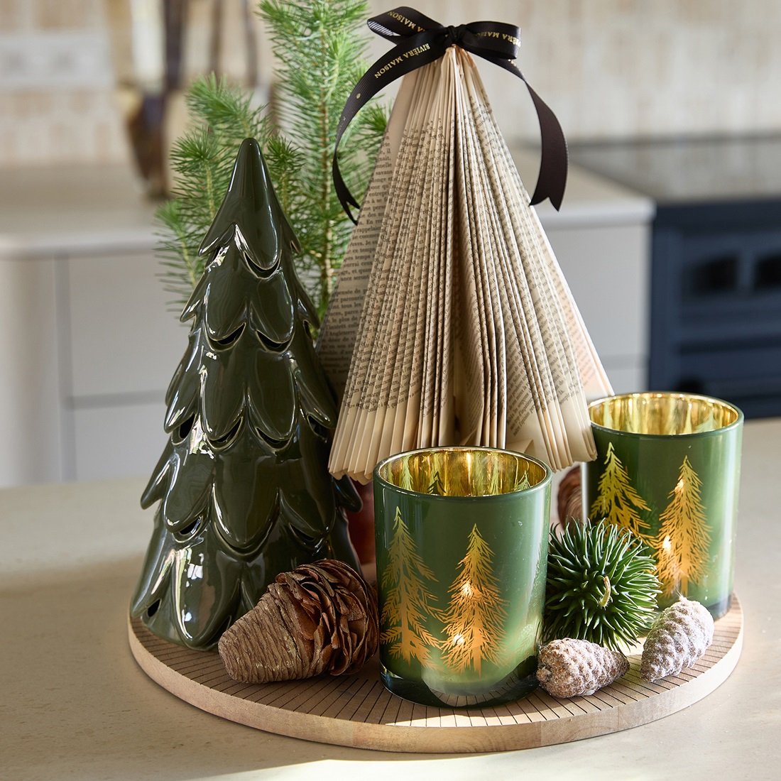 Riviera Maison Winter Garden Tree LED green L