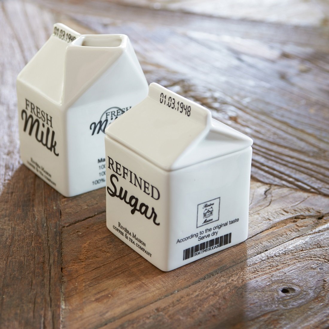 Carton Jar Sugar RIVIERA MAISON