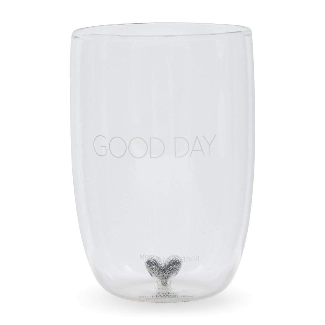 Good Days Glass L mit Aufschrift GOOD DAYS und Herz von Riviera Maison.
