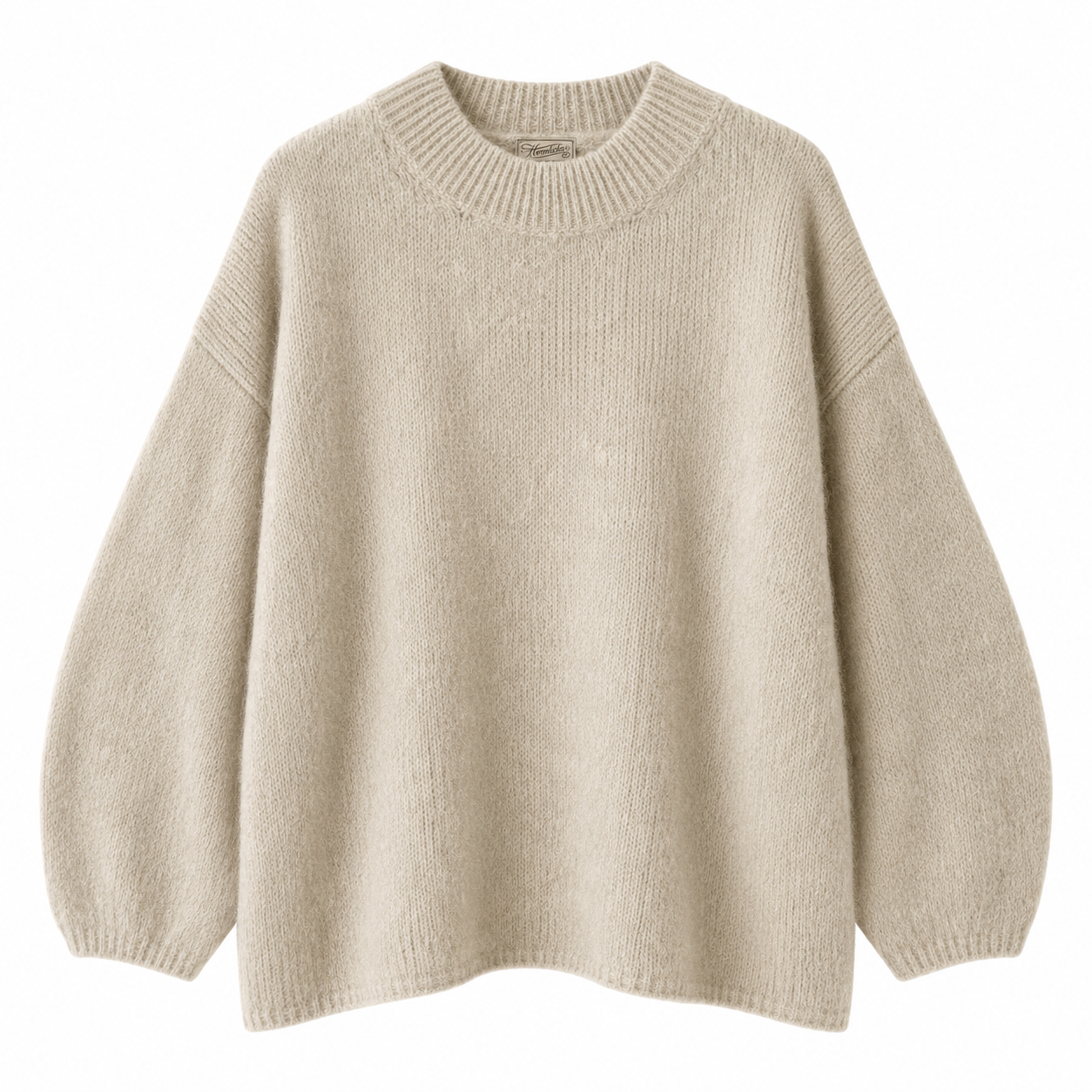 HERRLICHER LORA Pullover Offwhite aus Mohair-Mix im Oversized-Schnitt