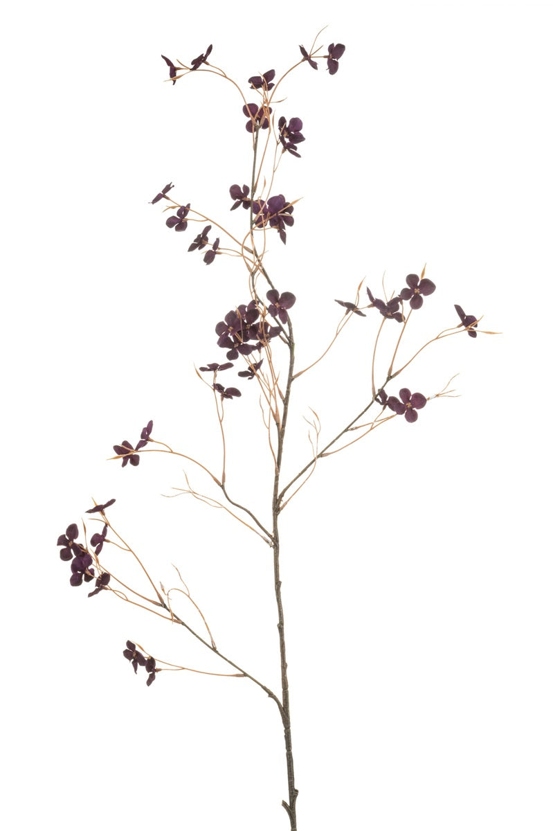 Hydrangea blossom spray purple 110cm
