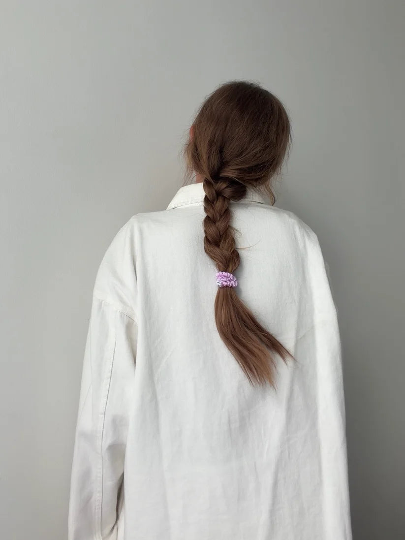 JONÀ THE LABEL SILK SCRUNCHIES – lavender