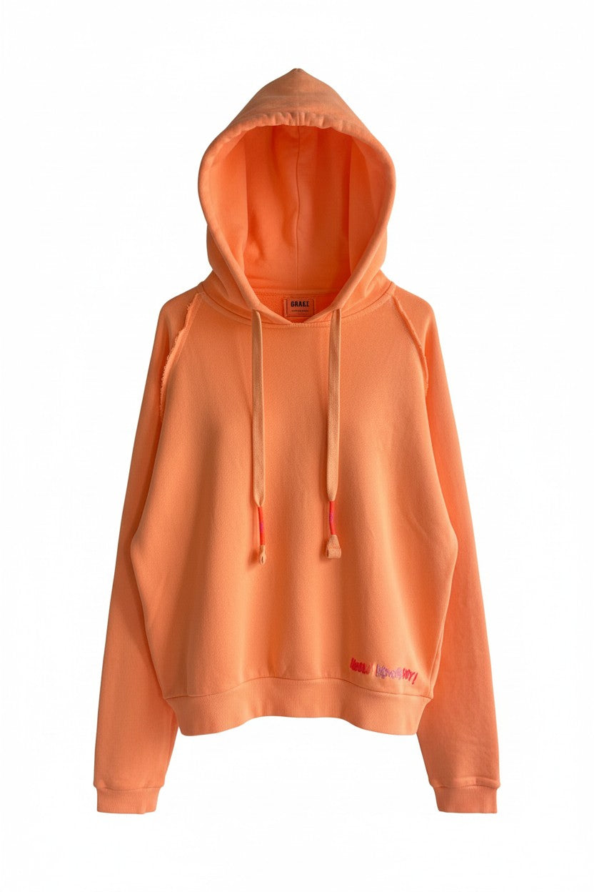 Damen Hoodie in orange von Grace