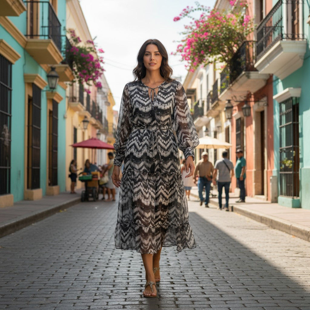 Sommerkleid Damen gemustert von Grace