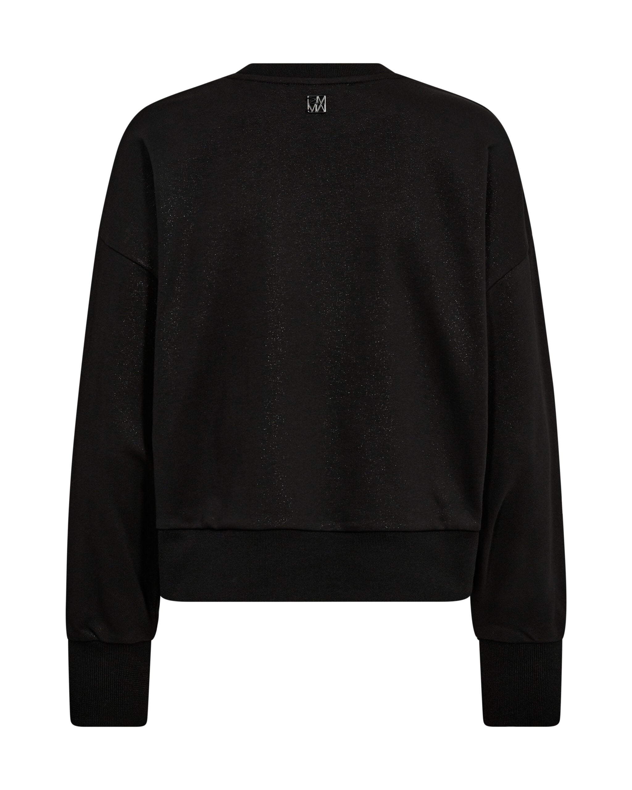 Damen Shimmer Sweatshirt Schwarz von MOS MOSH