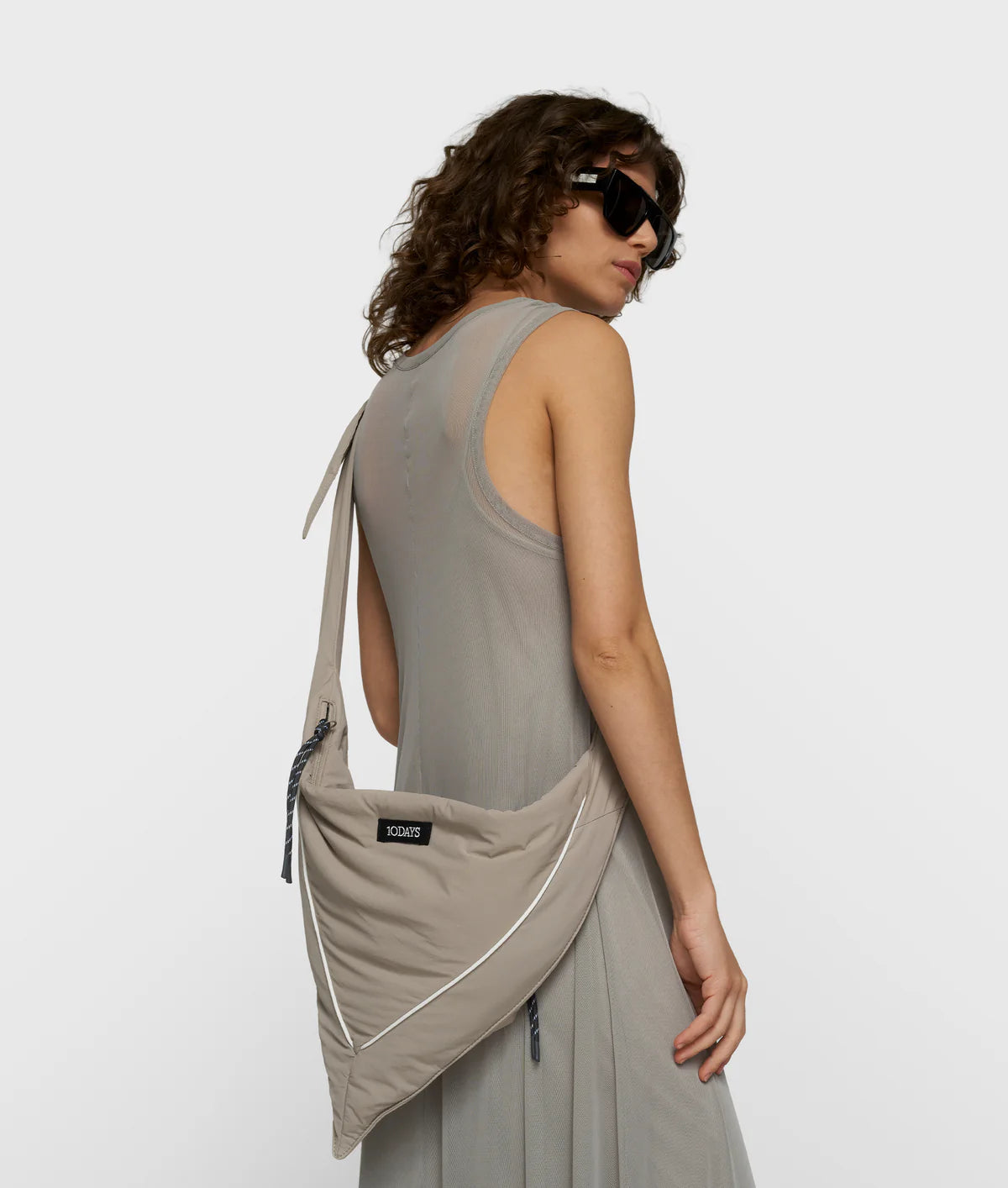 Damen Meshkleid 10 Days in der Farbe fog
