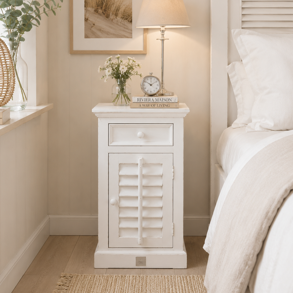New Orleans Bed Cabinet Weiß von Riviera Maison 
