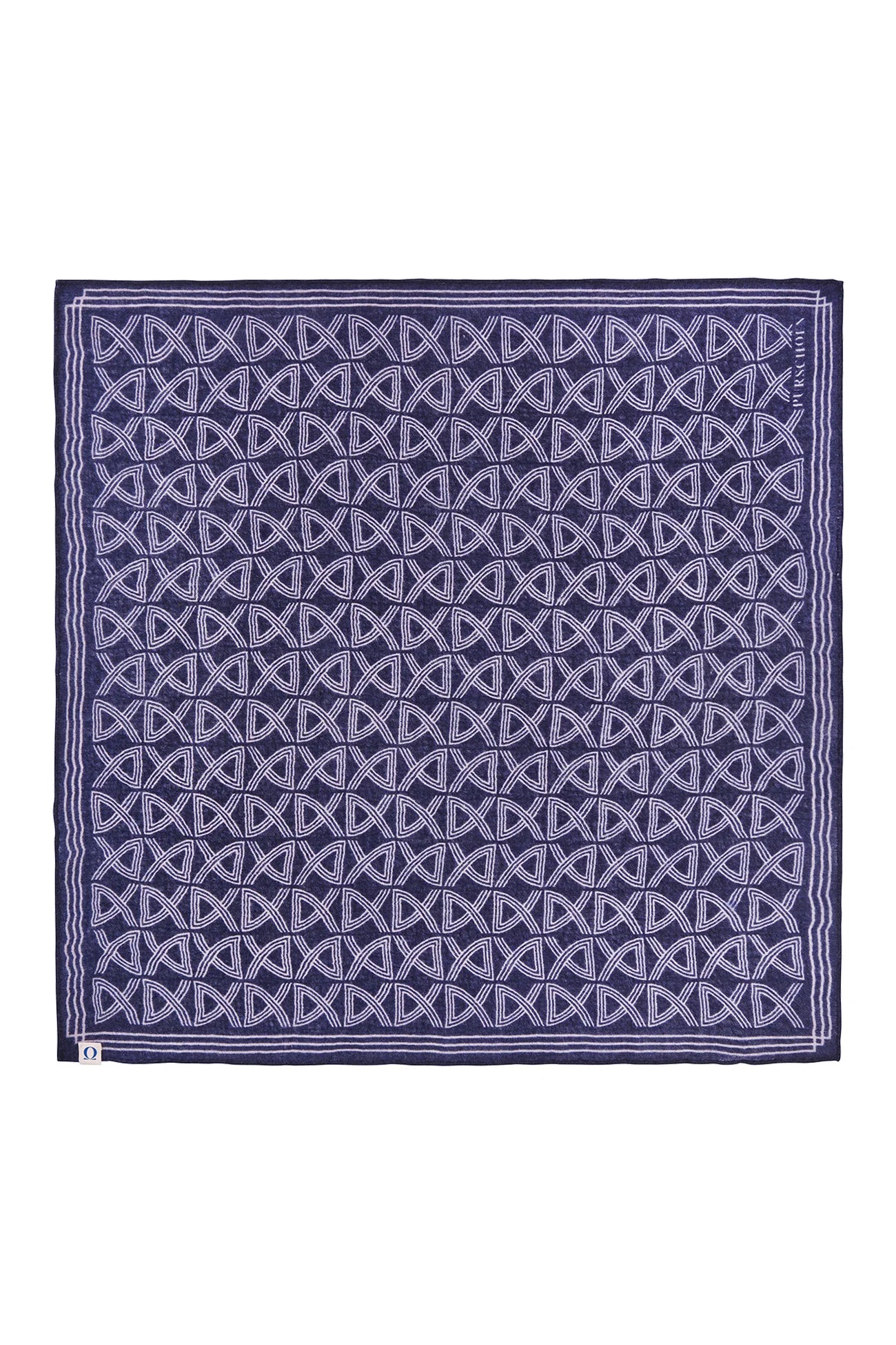 Damen Nickituch in Navy blau violett von Purschoen