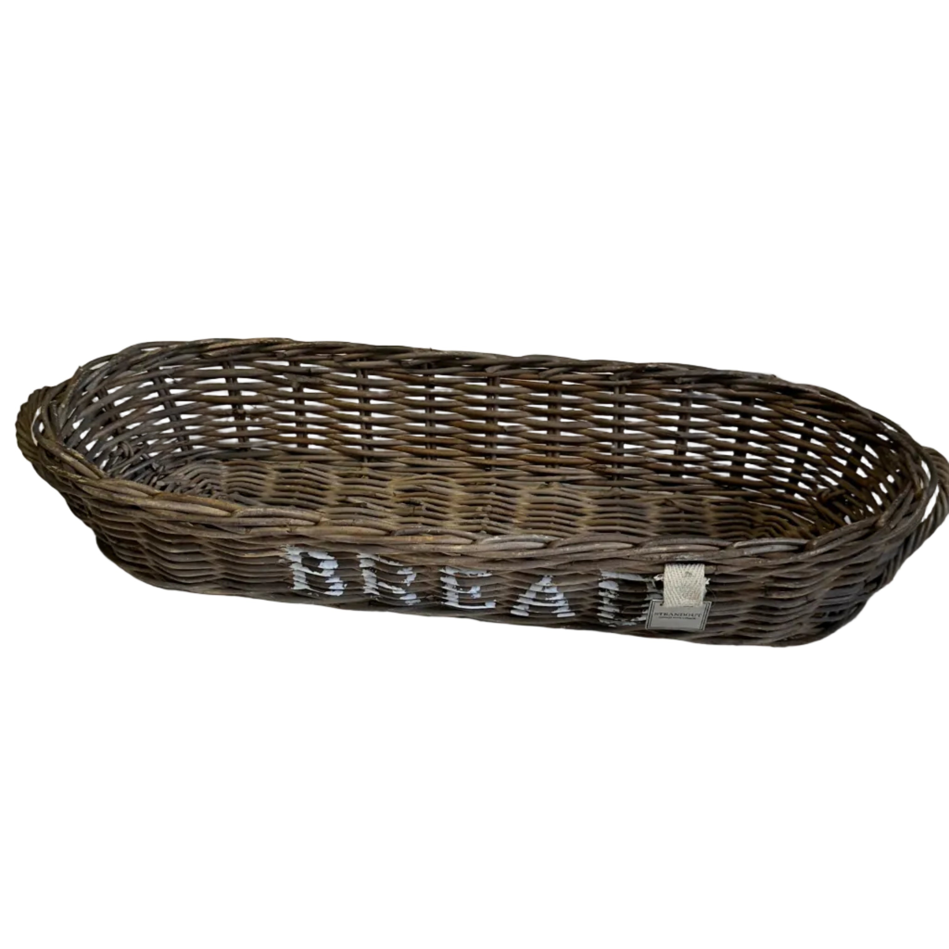 Handgefertigter Rattan Serving Basket BREAD aus natürlichem Rattan für Brot, Brötchen und Baguette.