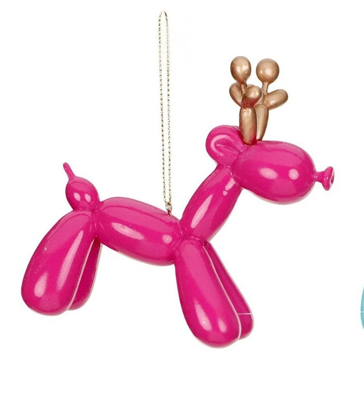 Ballon-Rentier Anhänger Pink 10 cm