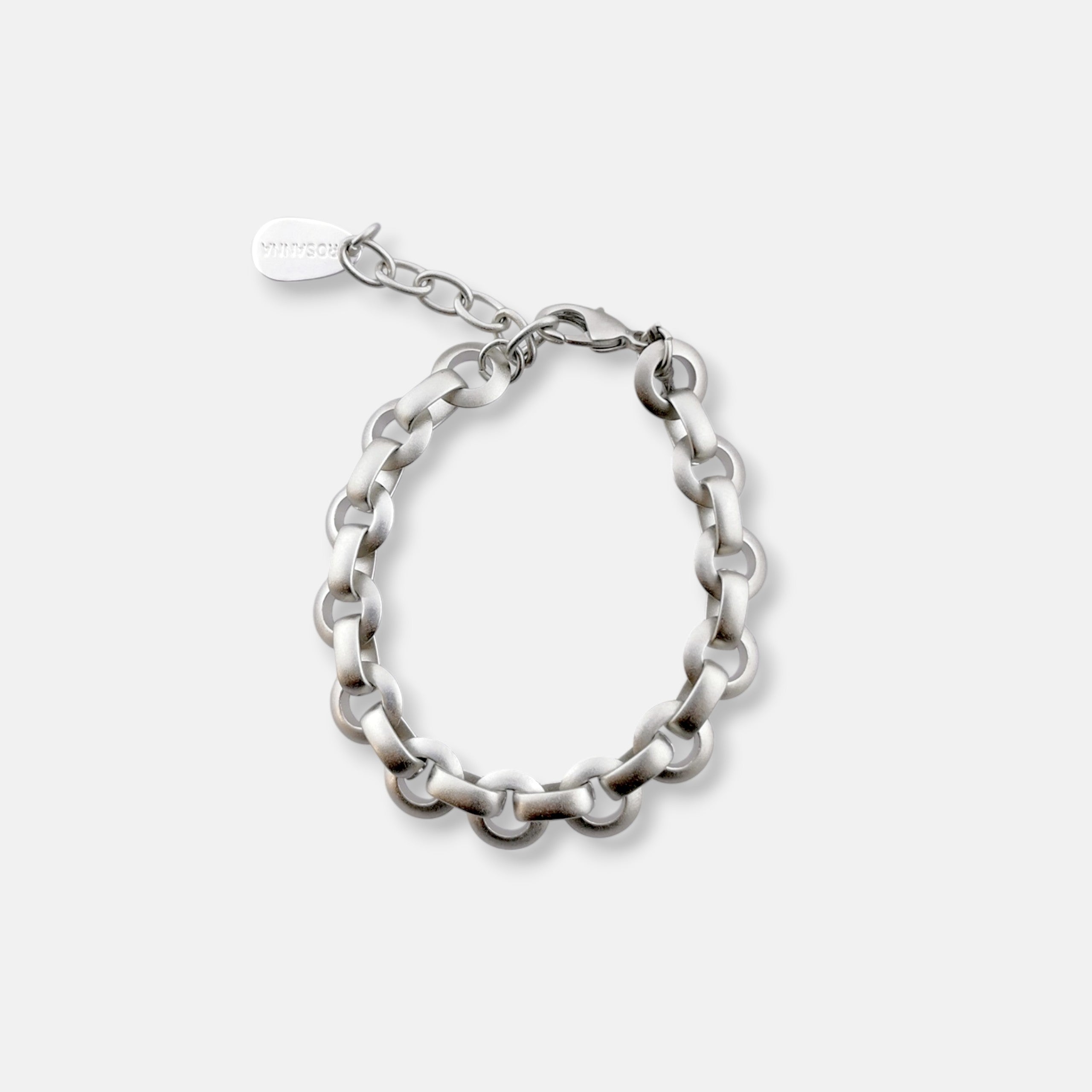 Elegantes Armband von Rosanna de la Riva in matt vergoldeter Ausführung.