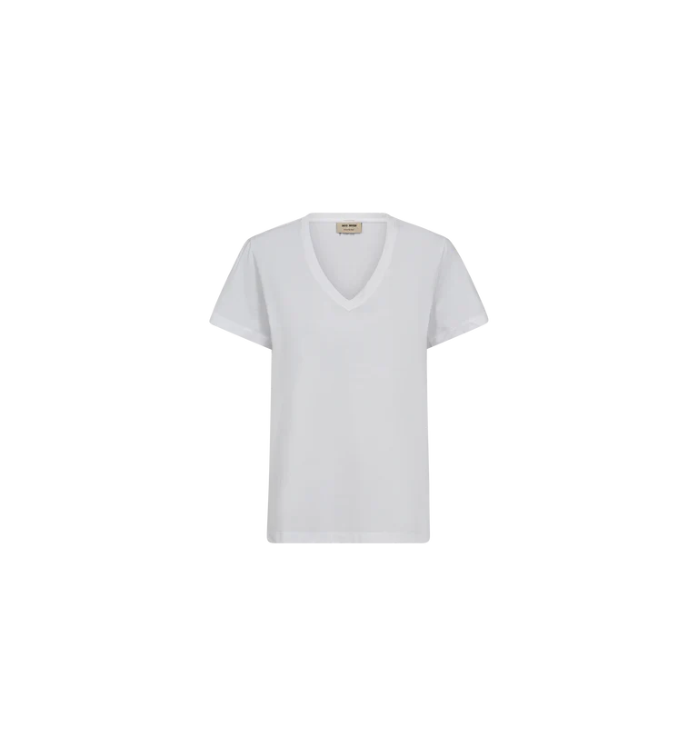 Damen TShirt Dala V-SS Basic weiß von MOS MOSH