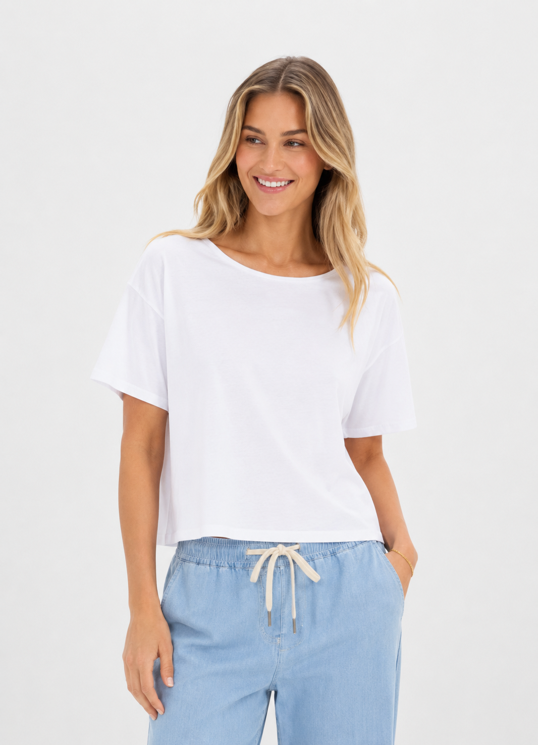 Weißes Damen T-Shirt Inci von Juvia
