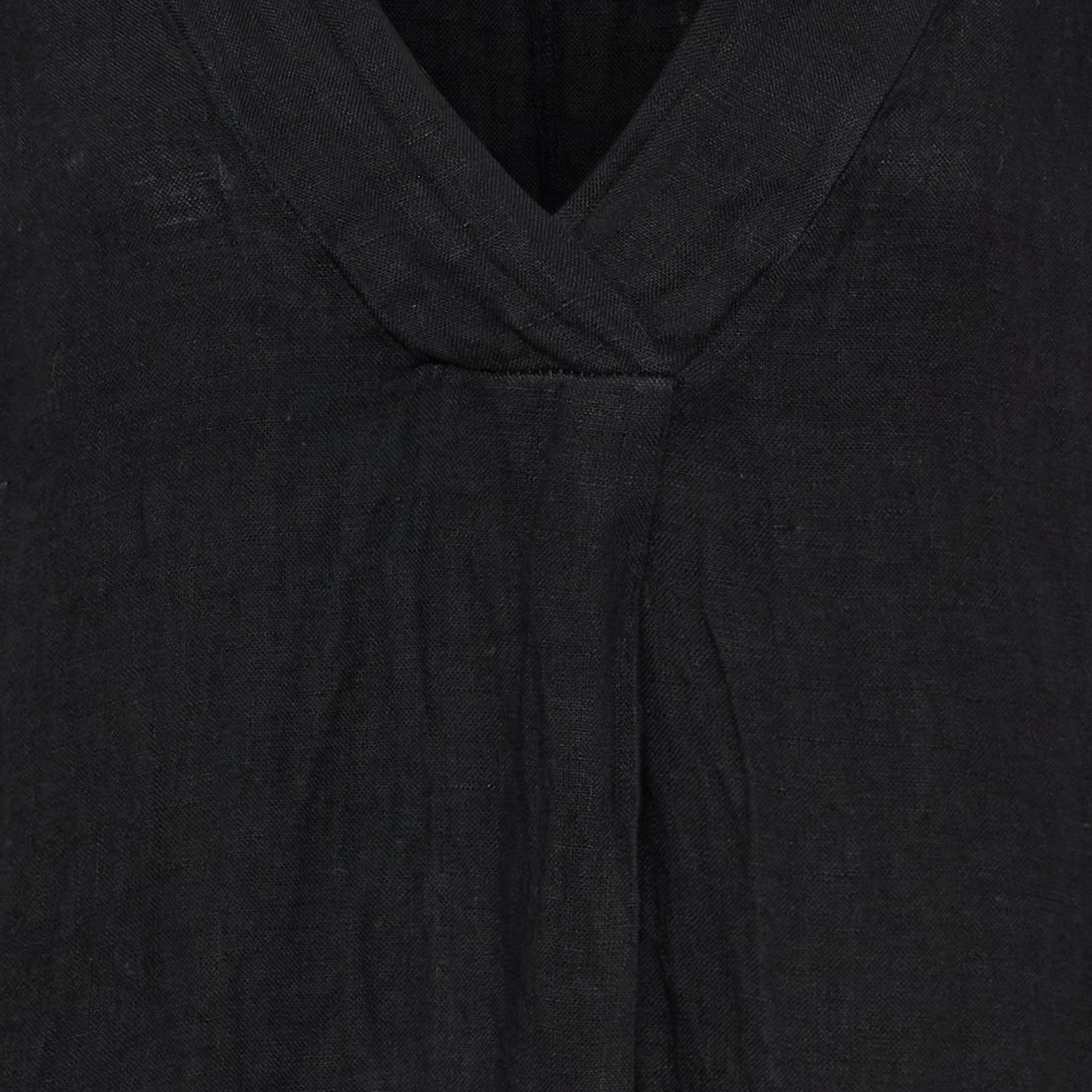 Leinenkleid Black
