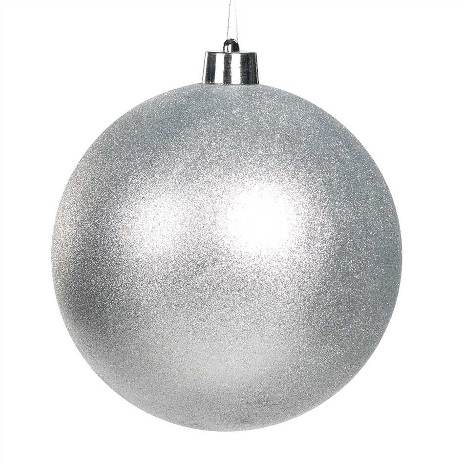 Glitzerkugel Silber 30 cm