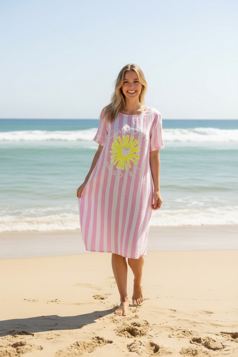 Damen Leinenkleid „Amour au Soleil“ von Grace