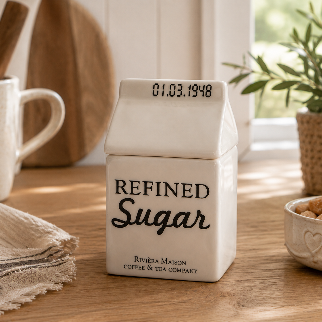 Zuckerdose Carton Jar Sugar von Rivera Maison