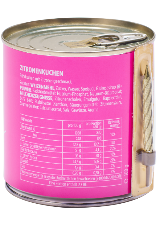 Dosenkuchen Zitrone