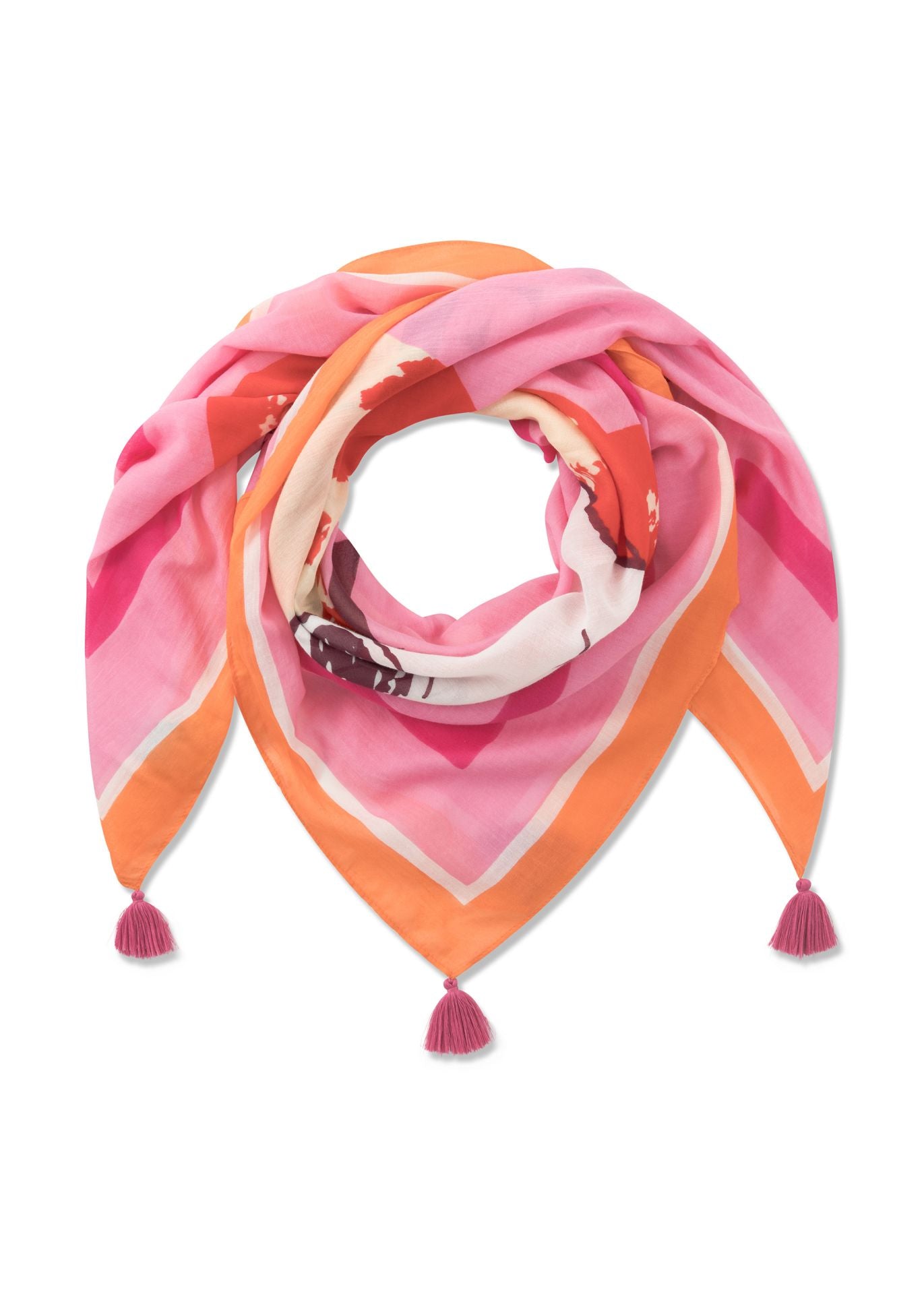 Baumwoll Damen Schal rosa mit Snoopy Motiv von Codello