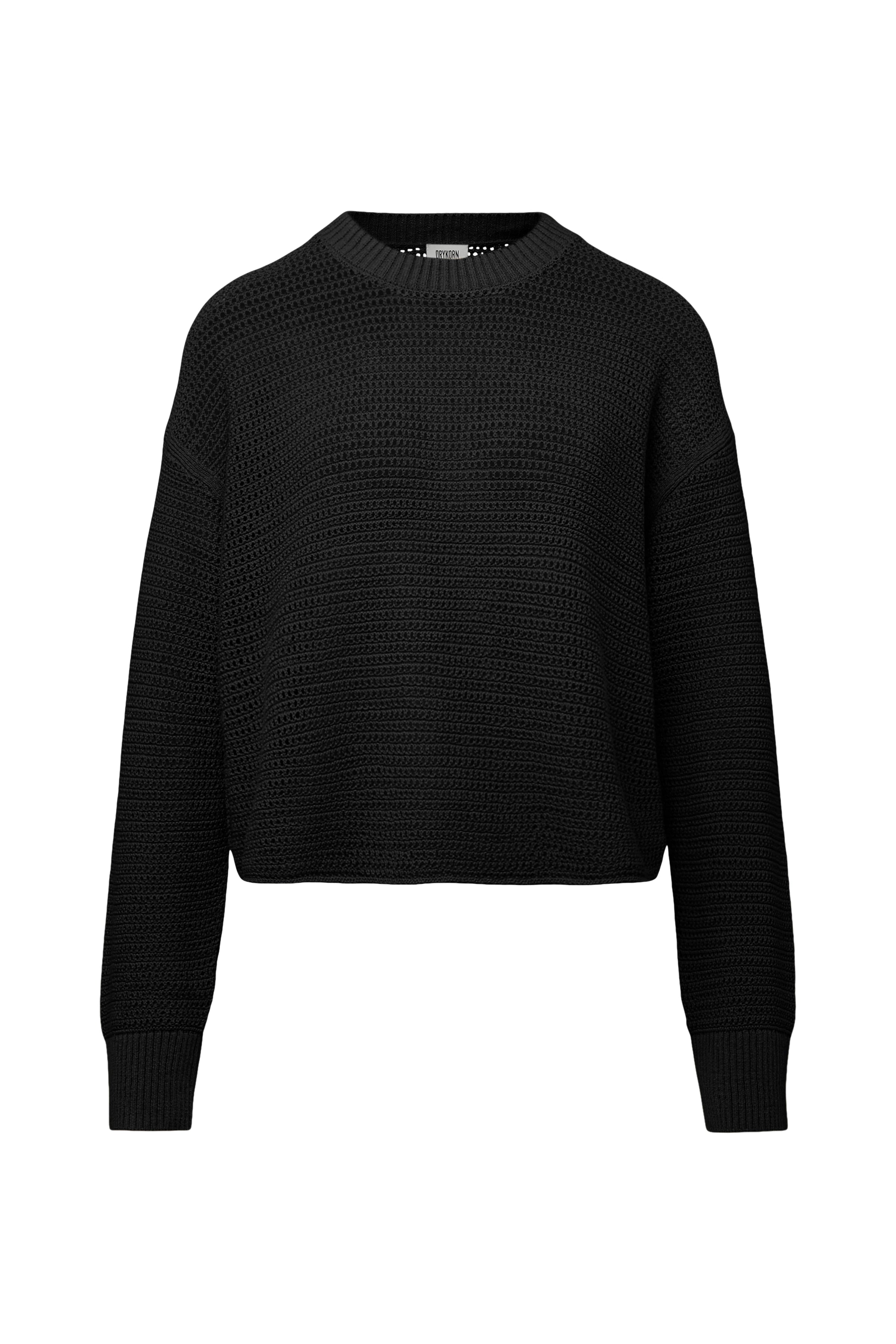 DRYKORN MALESE Pullover mit Oversized Fit, Rundhalsausschnitt, langen Ärmeln und verkürzter Cropped-Länge aus hochwertigem Baumwoll-Mix.