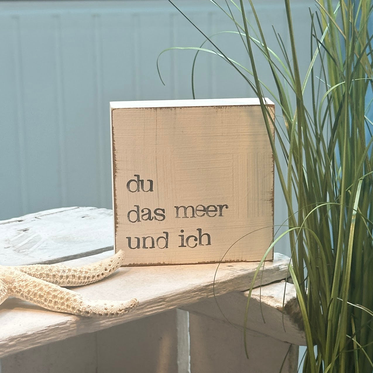 iopla Textplatte 10x10cm mit Aufschrift 