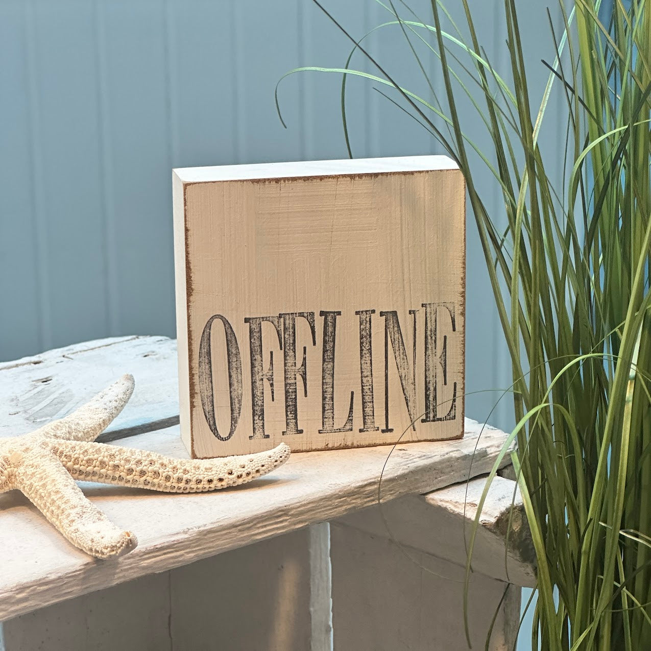 iopla Textplatte 10x10cm mit Aufschrift 