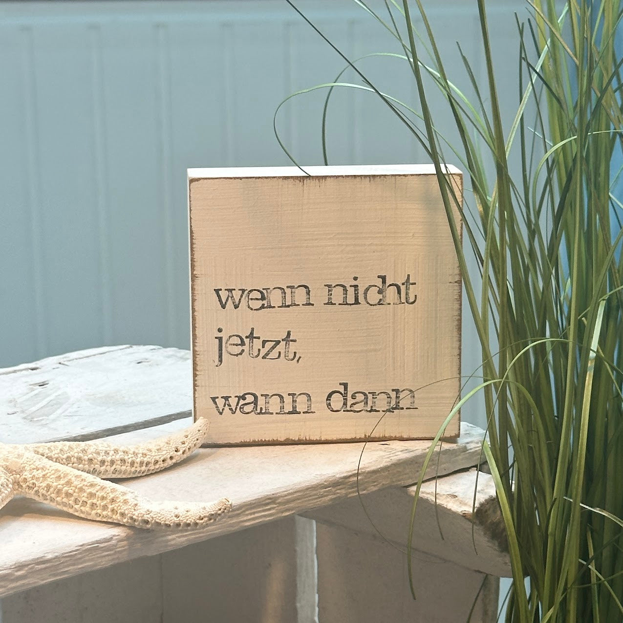 iopla Textplatte 10x10cm mit Aufschrift 