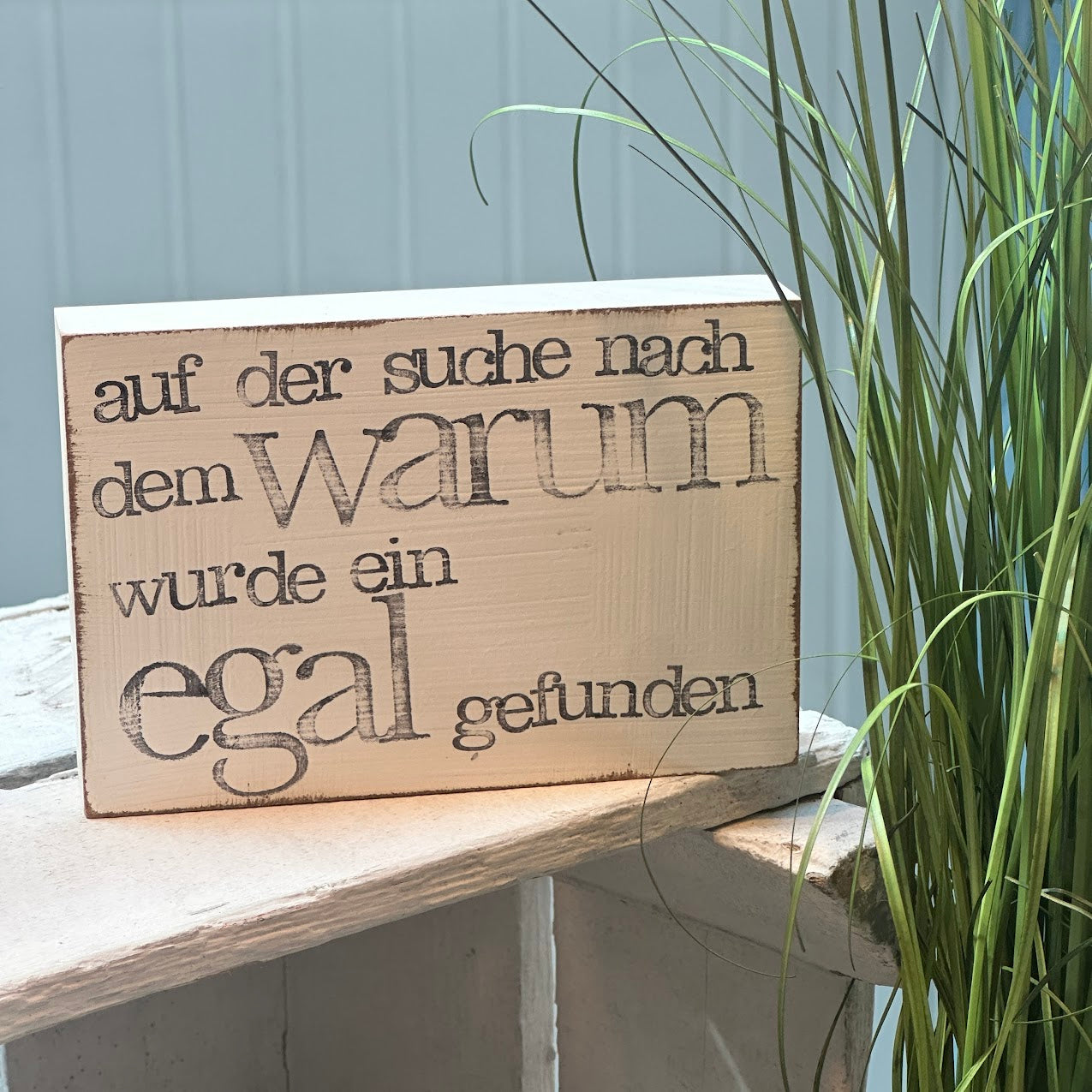 iopla Textplatte 10x15cm mit Aufschrift 