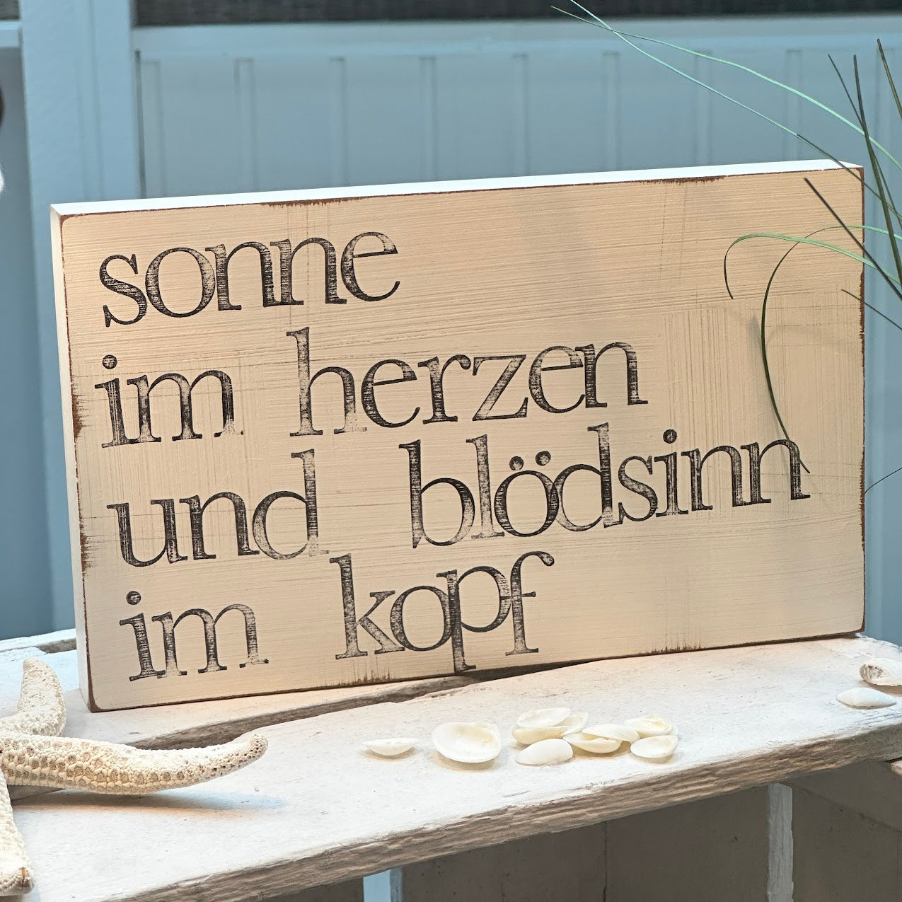 iopla Textplatte 15x20cm mit Aufschrift 