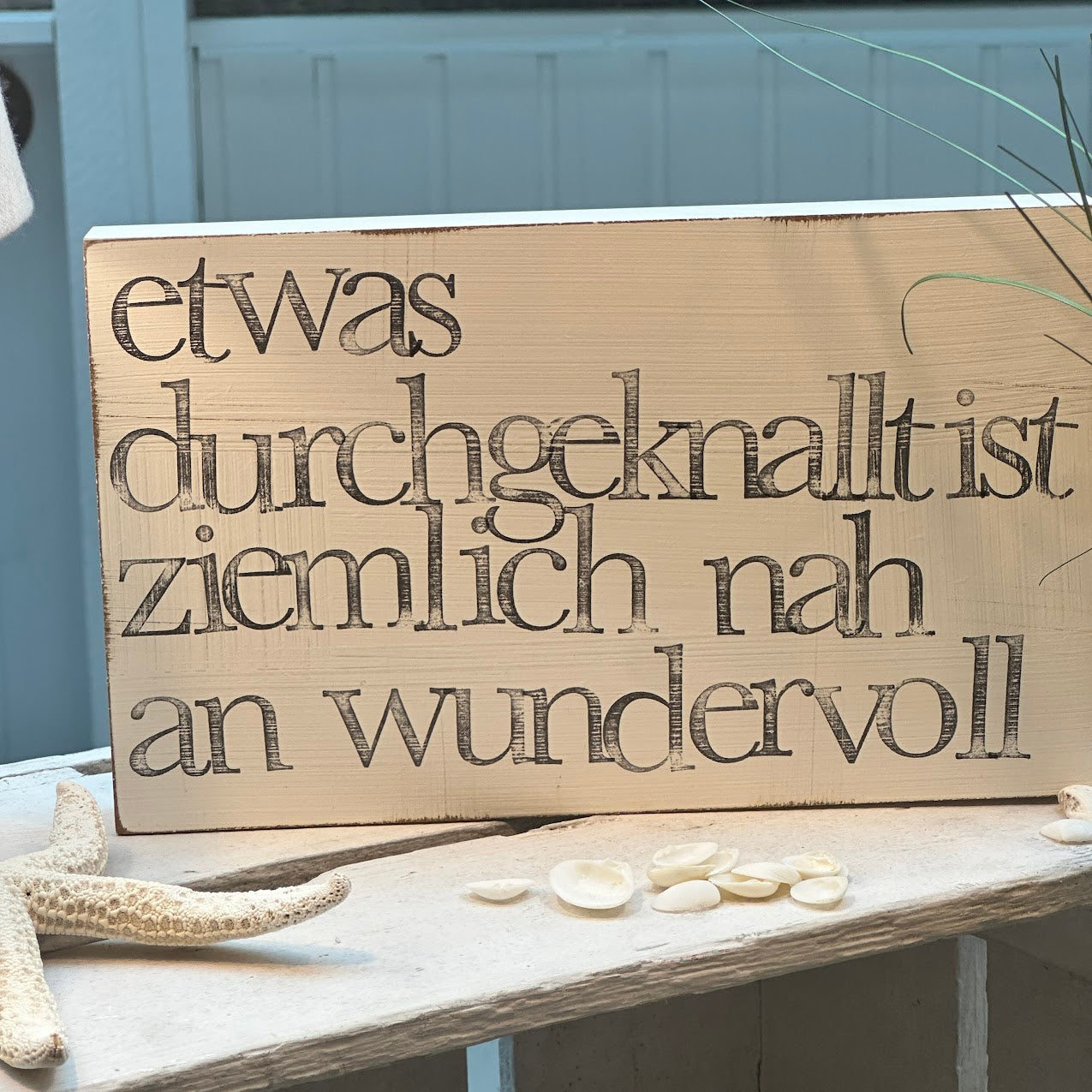 iopla Textplatte 15x20cm mit Aufschrift 