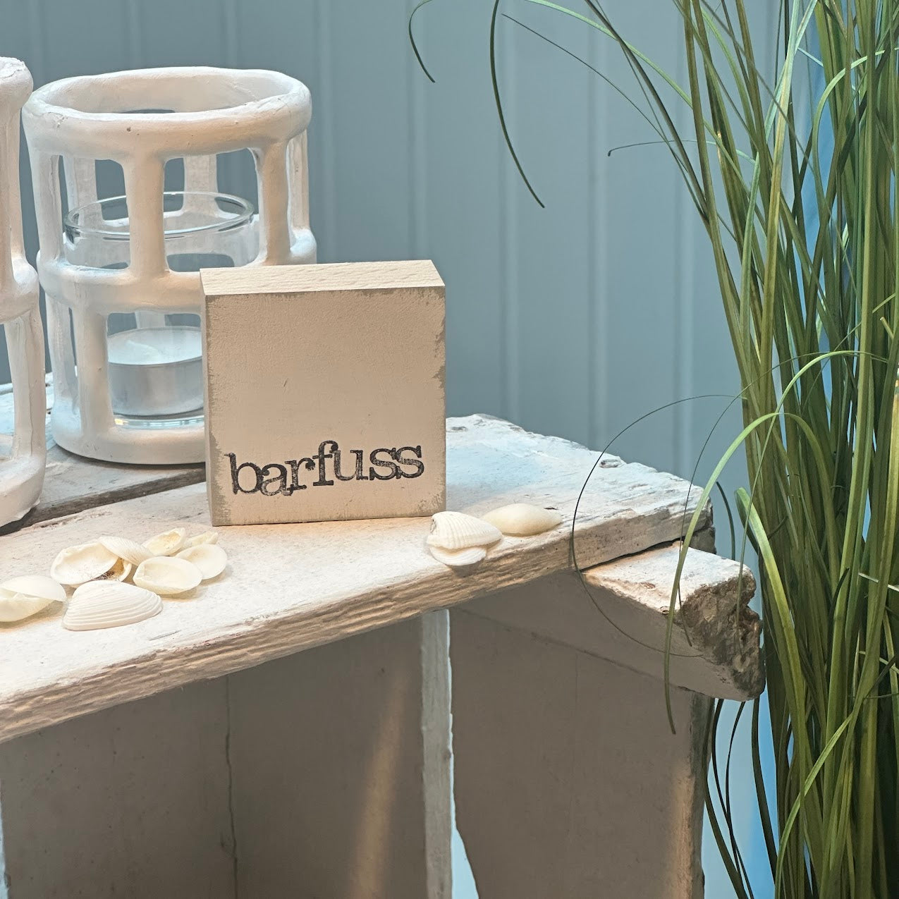 iopla Textplatte Mini mit Aufschrift barfuss