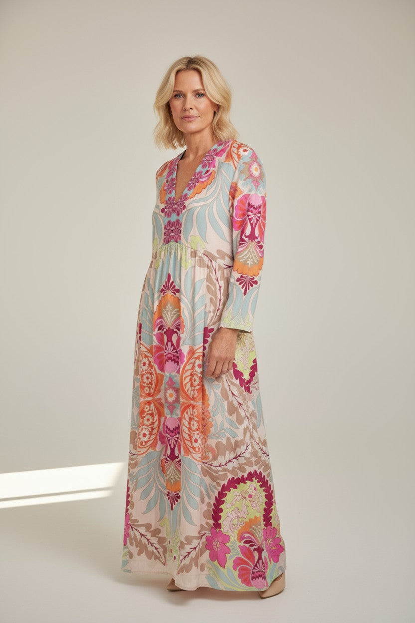 Damen Sommerkleid bunt gemustert von Grace