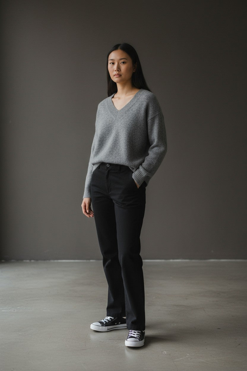 Damen Pullover von No Man`s Land Silver Melange