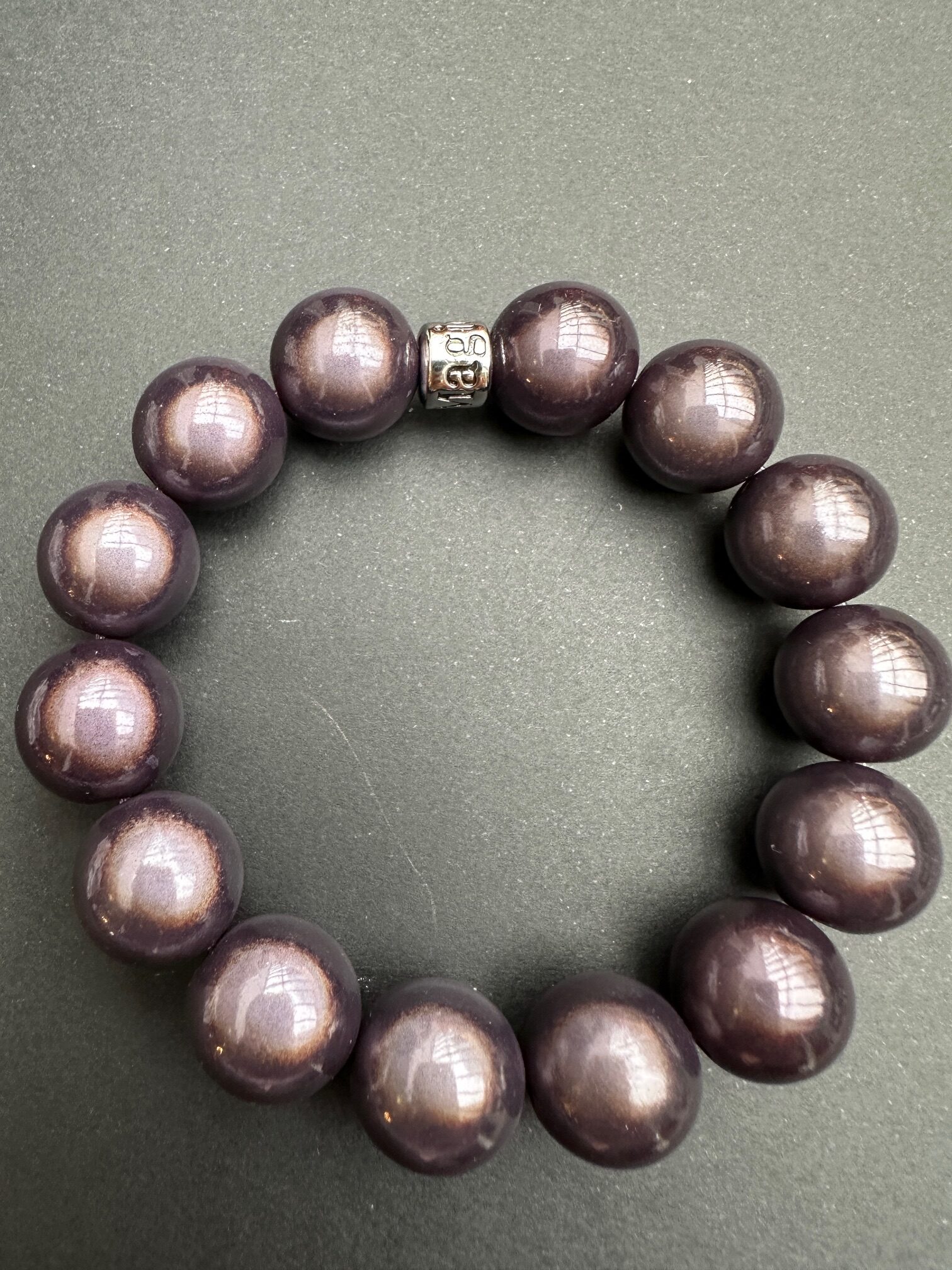 Armband 14mm Taupe Silber MP14S-T MAGIC PEARL