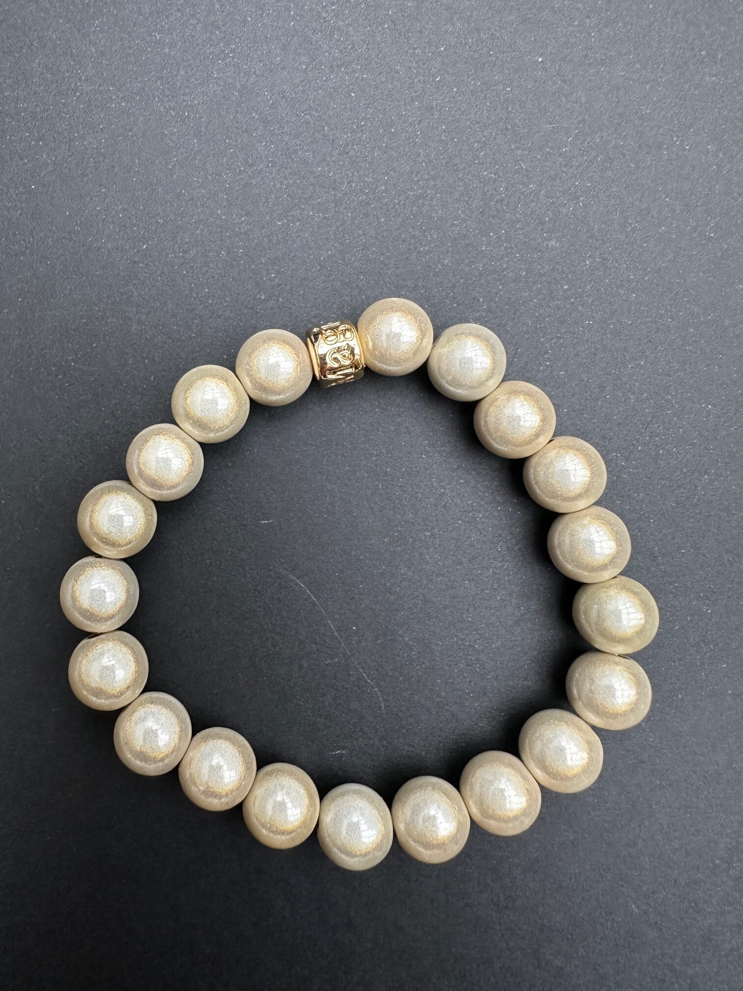 Armband 10mm – CHAMPAGNER – GOLD MP10G-CH MAGIC PEARL