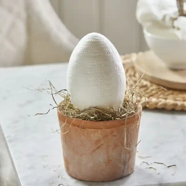 RIVIERA MAISON Egg S Lovely Easter Osterei Ostern Keramik Porzellan Weiß 558670