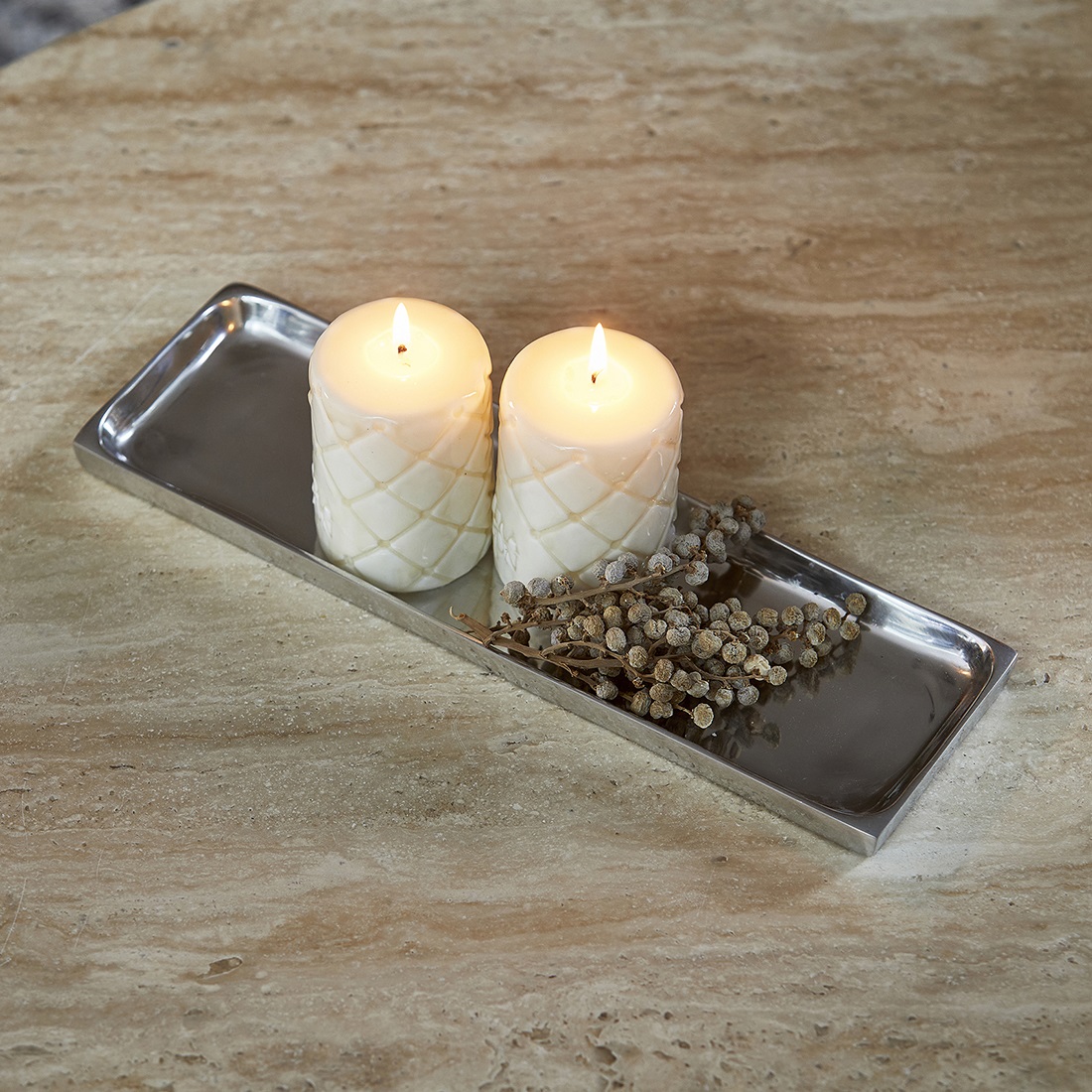 Juliette Candle Platter Rectangular RIVIERA MAISON