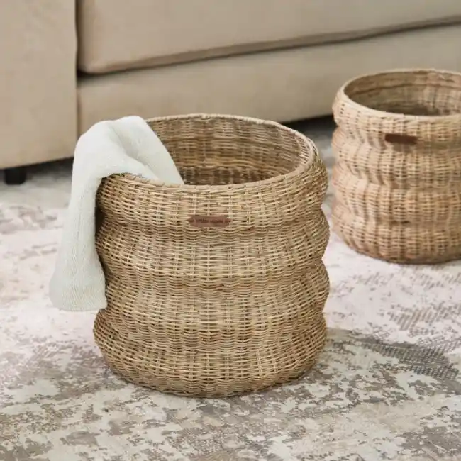 Korb Menaggio Rustic Rattan M RIVIERA MAISON